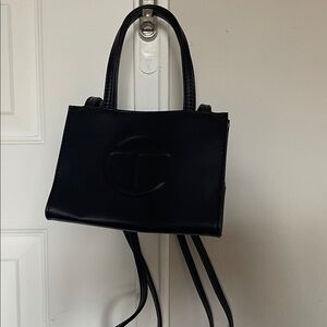 Black Telfar mini bag